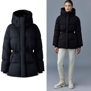 Mackage REYA-SW Softwash Crinkle Down Jacket in Black $1,090 - Size Medium